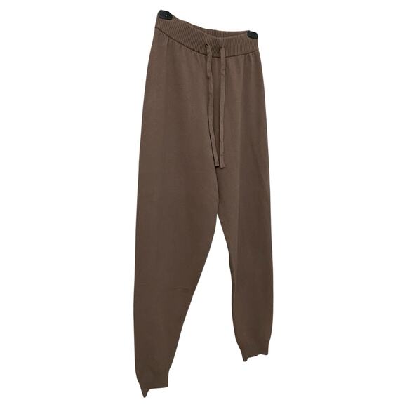 Nuuds Luxe Knit Jogger XS Mocha Sweatpants Neutral Lounge Quiet Luxury Soft - Picture 6 of 13